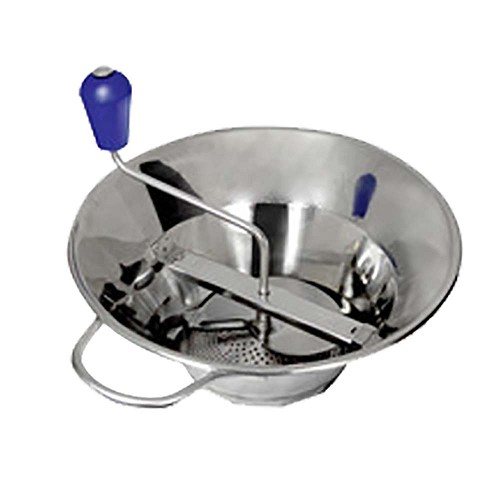 Eurodib X3 - Tellier Food Mill, 5 quart, 12' top, includes 3 grids, stainless steel 