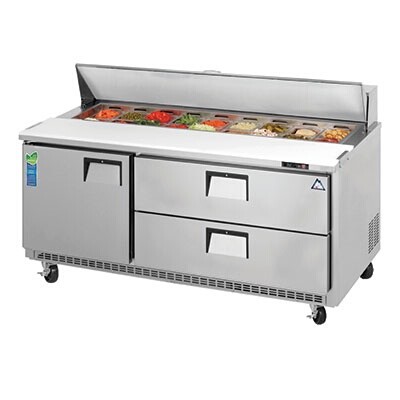 Everest EPBNR3-D2 Sandwich and Salad Prep Table 