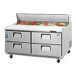 Everest EPBNWR2-D4 Sandwich and Salad Prep Table 
