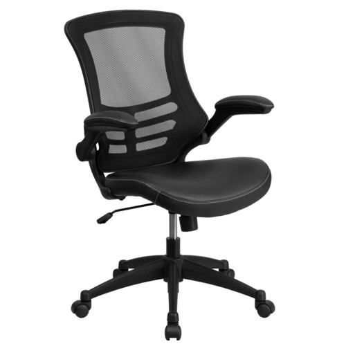Flash Furniture BL-X-5M-LEA-GG Swivel Chair 