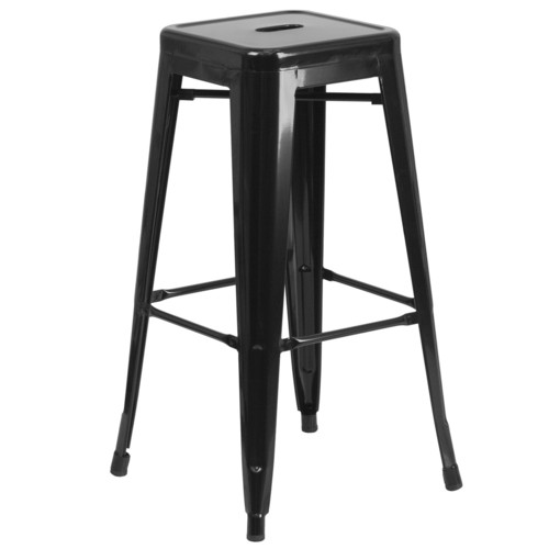 Flash Furniture CH-31320-30-BK-GG Stacking Bar Stool 