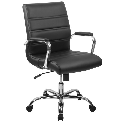 Flash Furniture GO-2286M-BK-GG Swivel Chair 