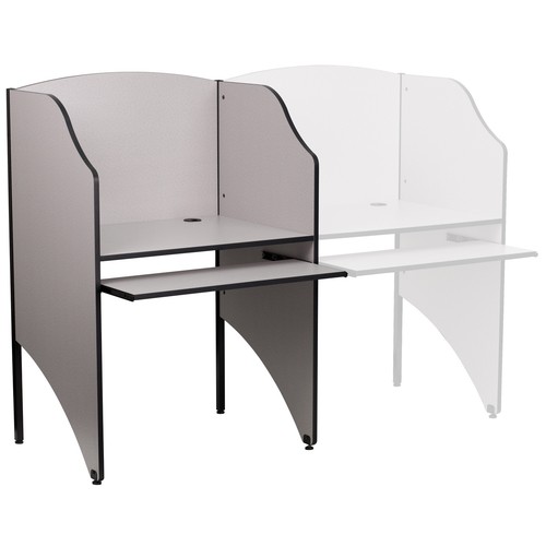 Flash Furniture MT-M6201-GY-GG Study Carrel 