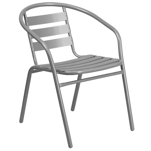 Flash Furniture TLH-017C-GG Outdoor Stacking Armchair 