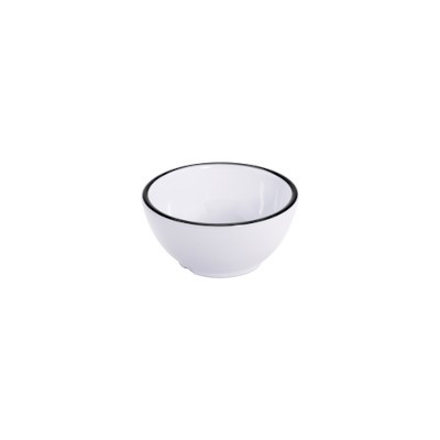 GET Enterprises B-140-W/BK Melamine Bowl 