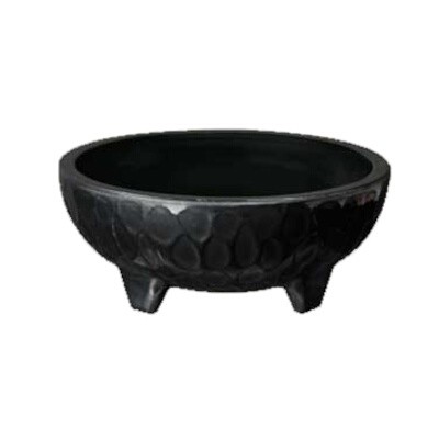GET Enterprises MOJ-801-BK Molcajete Salsa Dish 