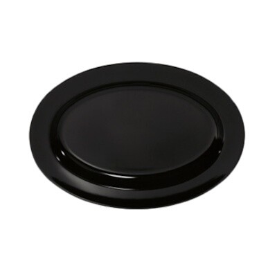 GET Enterprises OP-618-BK Plastic Platter 