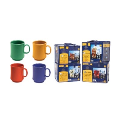 GET Enterprises SP-TM-1308-MIX Plastic Mug 