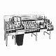 Glastender ALL-72B - Underbar Ice Bin/Blender Station, 72