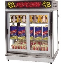 Gold Medal 2004SLDDN - Astro Pop Staging Cabinet w/Neon Sign, Double Sliding Doors 