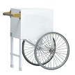Gold Medal 2659CW - Popcorn Cart, White 
