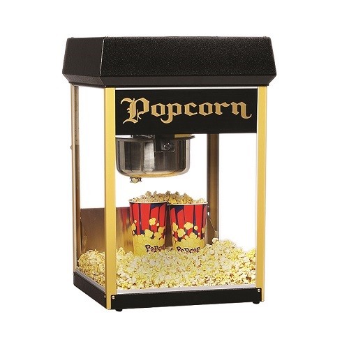 Gold Medal 2408BKG - Popcorn Popper, Black & Gold, 8 oz. kettle 