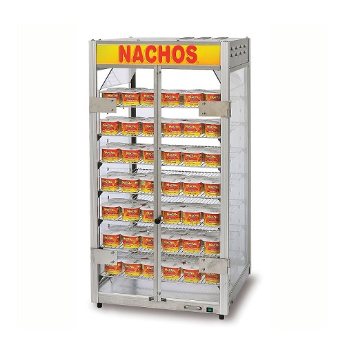 Gold Medal 5588-00-100 - Portion Pak Cheese Warmer, (2) lift-out doors, (5) shelves, lighted sign 