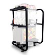 Gold Medal 6055B - Twin-Bowl Frusheez Tote, heavy-duty carrier for #1114 & #1111, black 