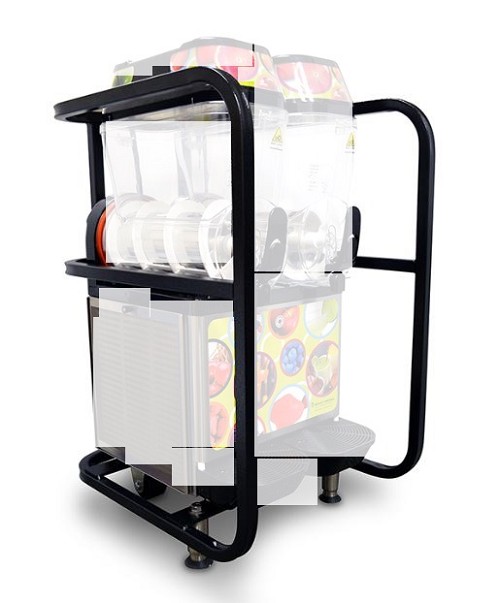 Gold Medal 6055B - Twin-Bowl Frusheez Tote, heavy-duty carrier for #1114 & #1111, black 