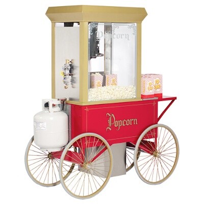 Gold Medal 5908GGT - Popcorn Machine, 12 oz., Gas, Antique G Whiz 
