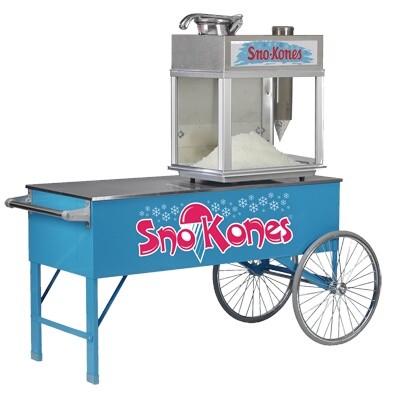 Gold Medal 3150SK - 48' 2 Wheel SnoKone Cart. Solid stainless steel top. 