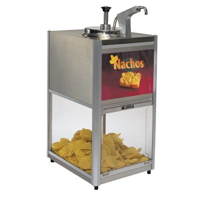 Gold Medal 2206 - Chip 'n Cheese Warmer/Merchandiser, 10 lb. chip capacity, heated spout 
