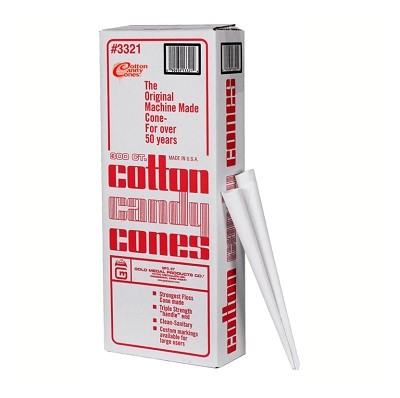 Gold Medal 3321CT Cotton Candy Cones 