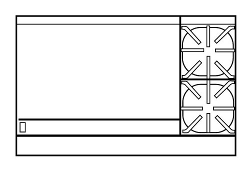 Imperial IR-2-G36-XB Restaurant Range 