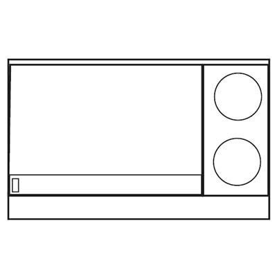 Imperial IR-2-G36T-E Restaurant Range 