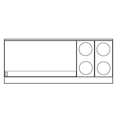 Imperial IR-4-G48T-E-CC Restaurant Range 