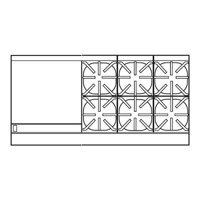 Imperial IR-6-G24-XB Restaurant Range 
