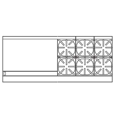 Imperial IR-6-G36-XB Restaurant Range 
