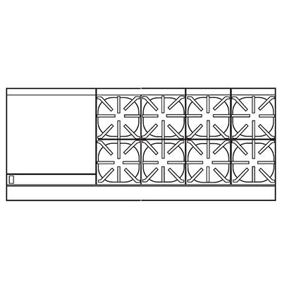 Imperial IR-8-G24 Restaurant Range 