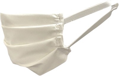 Intedge INTE12M-WEA - White Face Mask, 65/35 Poly/Cotton 