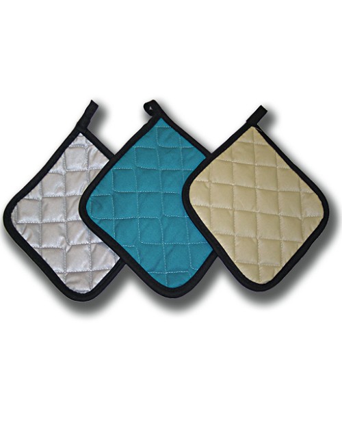 317-MP - Pot Holder, 7'L x 7'W, square, resistant up to 400°F, multi-pepper 