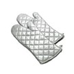 Intedge 338S-13 - Oven Mitt, 13', heat-resistant up to 400°F, quilted cotton, silver 