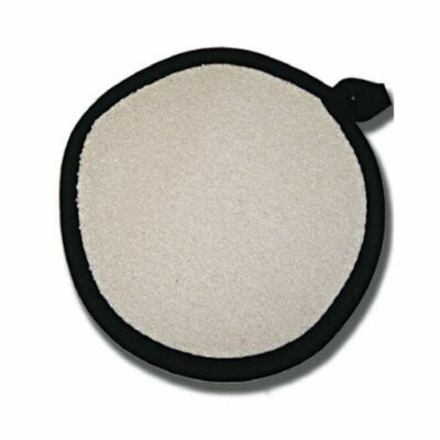 Intedge 318RD - Pot Holder, 8' dia., round, resistant up to 450°F, terry, natural 