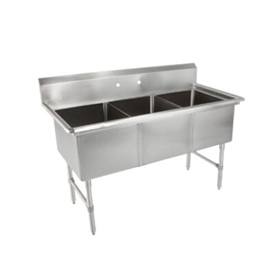 John Boos 3B184 Three Compartment Sink 