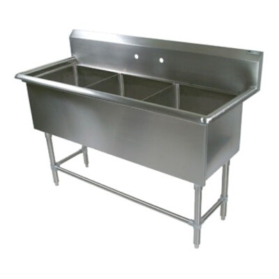 John Boos 3PB3024 Three Compartment Sink 