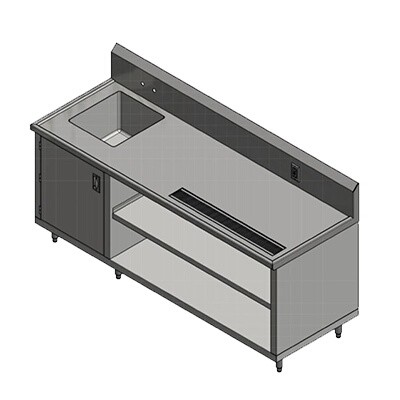 John Boos 4CB4R10-3048-L Beverage Counter 