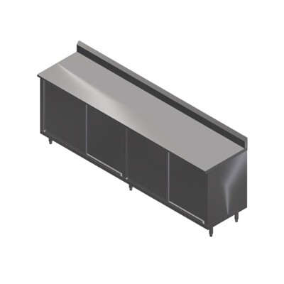 John Boos 4CS4R5-24108 Cabinet Base Work Table 