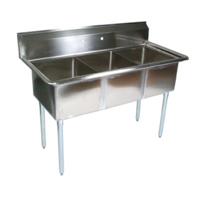 John Boos E3S8-24-14 Three Compartment Sink 