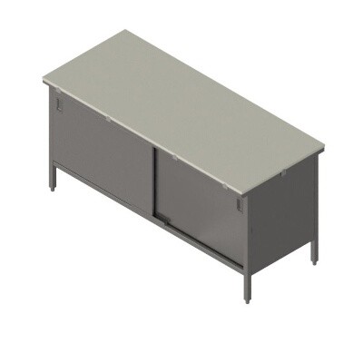 John Boos EBSP3-3072 Poly Top Work Table 