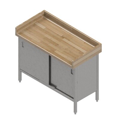 John Boos EBSW7R43-2448 Wood Top Work Table 