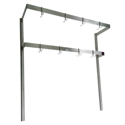 John Boos PRD6 Table-Mounted Pot Rack 