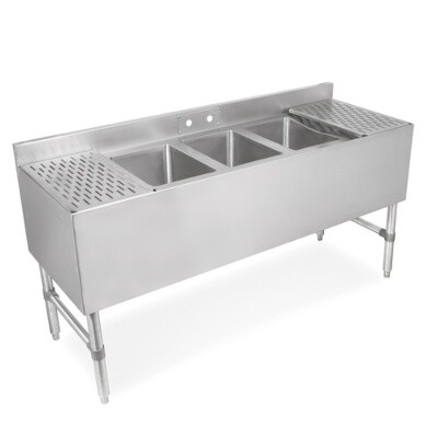John Boos UBS3-2172-2D18 Underbar Sink Units 