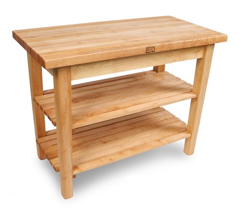 John Boos C4824-2S Wood Top Work Table 