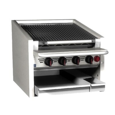 MagiKitch'n CM-RMB-660 - Countertop Charbroiler, gas, 60'W, stainless steel radiants 