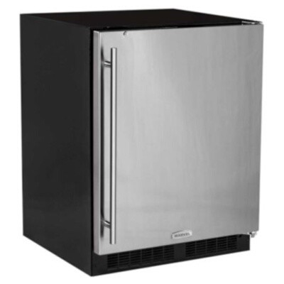 Marvel MARE124SS31A - 24' Low Profile Refrigerator, Solid Stainless Steel Door 