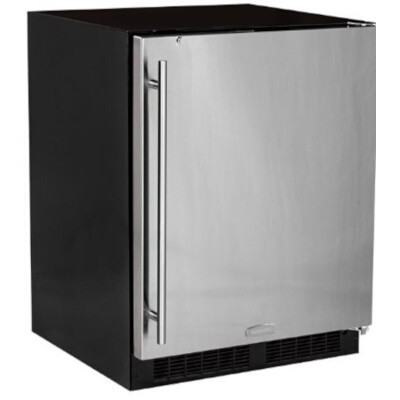 Marvel MARE224SS41A - 24' Low Profile Refrigerator, Solid Stainless Steel Door, Right Hinge 