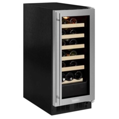 Marvel MLWC115SG01A - 15' Wine Refrigerator, Stainless Steel, Glass Door 