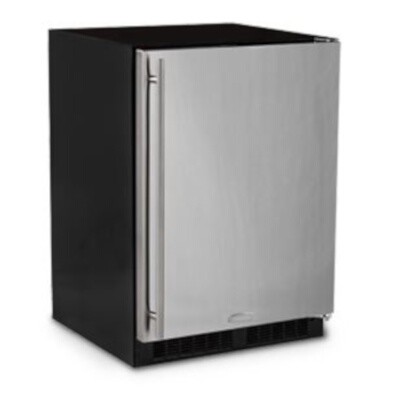 Marvel MLRE124SS21A - 24' Refrigerator, Stainless Steel, Solid Door, Left Hinge 