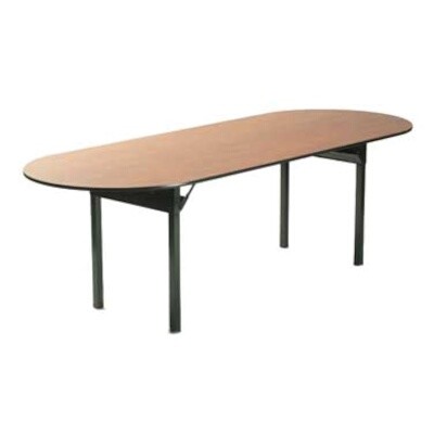 Maywood DLORIG3696RACE Oval Folding Table 