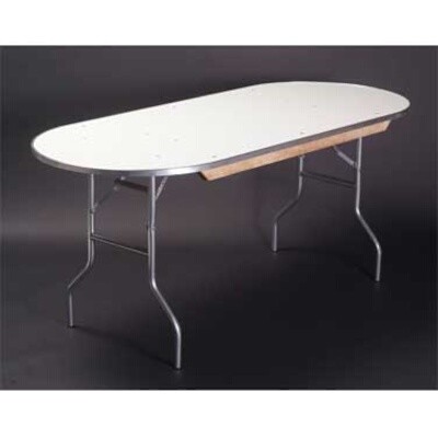 Maywood MF4872RACE Oval Folding Table 